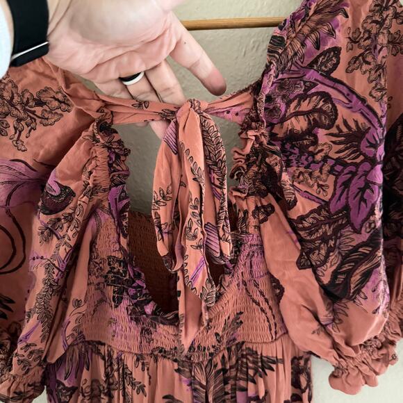 Anthropologie puff-sleeved midi dress in XS - Picture 7 of 12